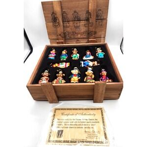 THOMAS PACCONI 2002 CLASSICS BLOWN GLASS ORNAMENTS SET OF 12 ~ MINT IN BOX